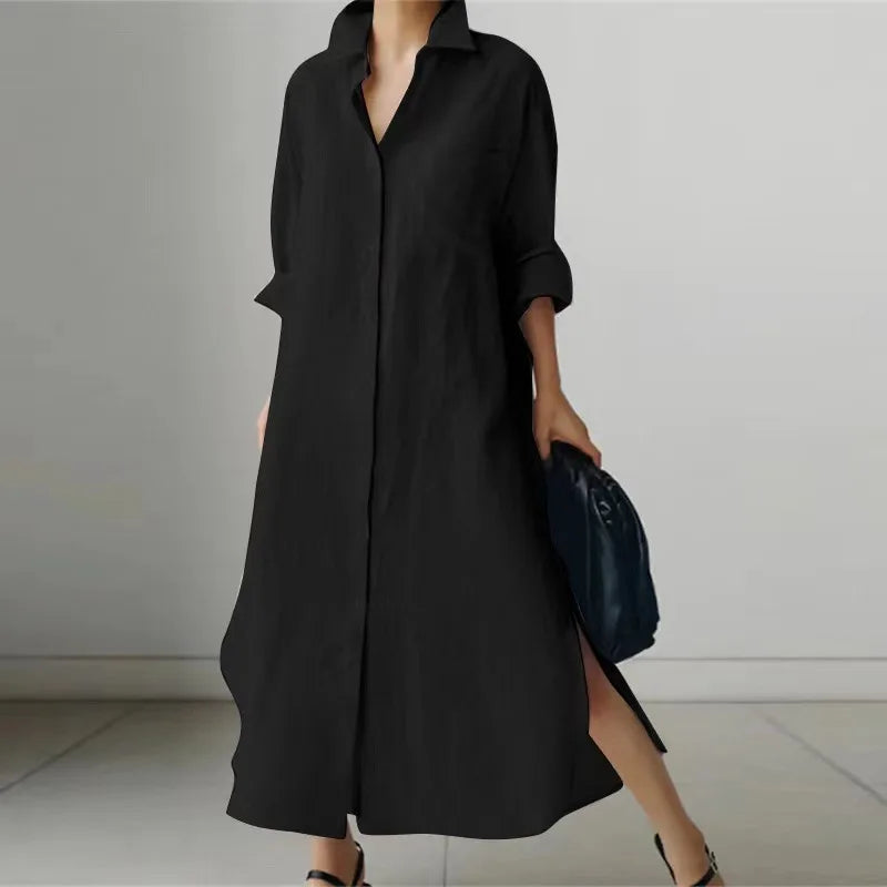 Robe Longue Coton Lin