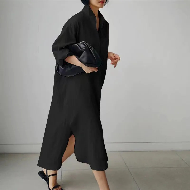 Robe Longue Coton Lin