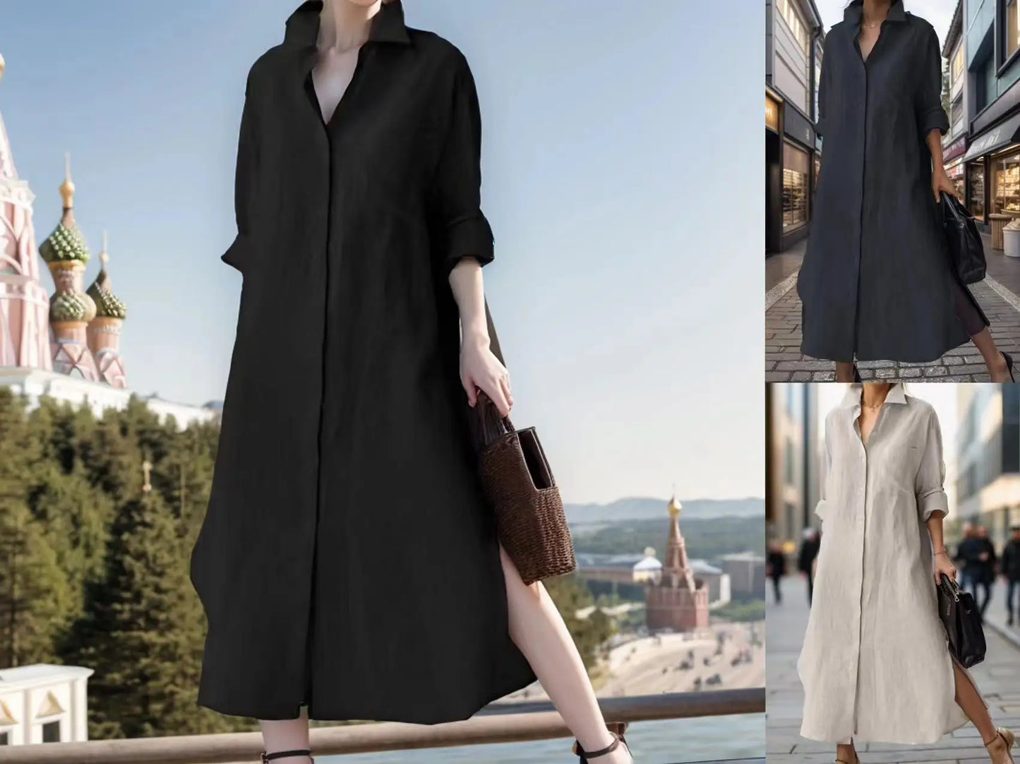 Robe Longue Coton Lin