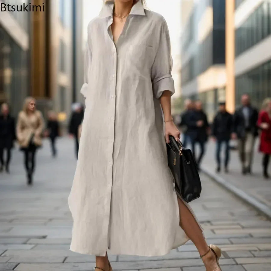 Robe Longue Coton Lin
