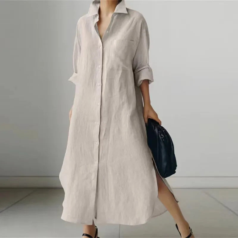 Robe Longue Coton Lin