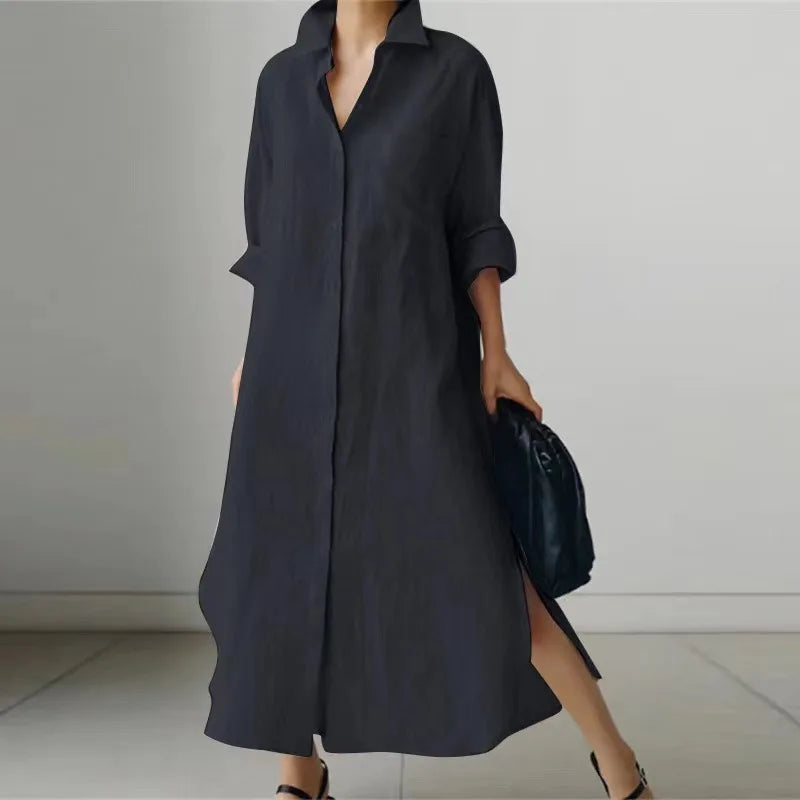 Robe Longue Coton Lin