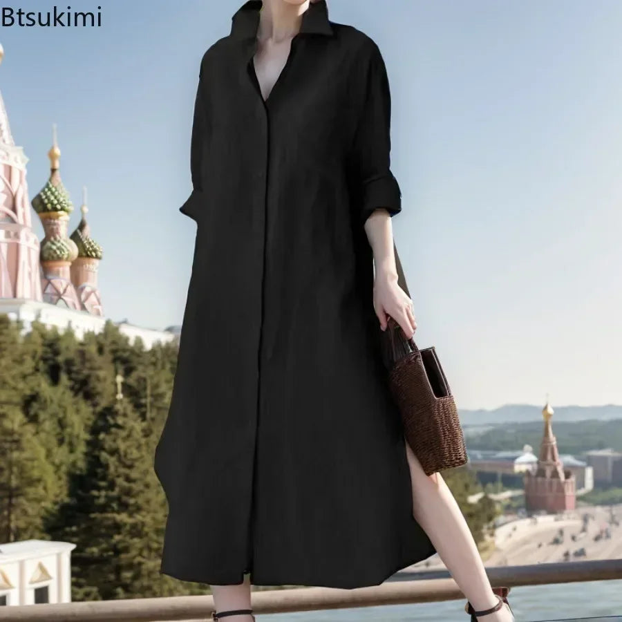 Robe Longue Coton Lin
