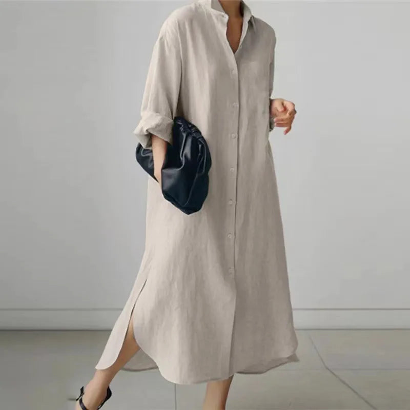 Robe Longue Coton Lin