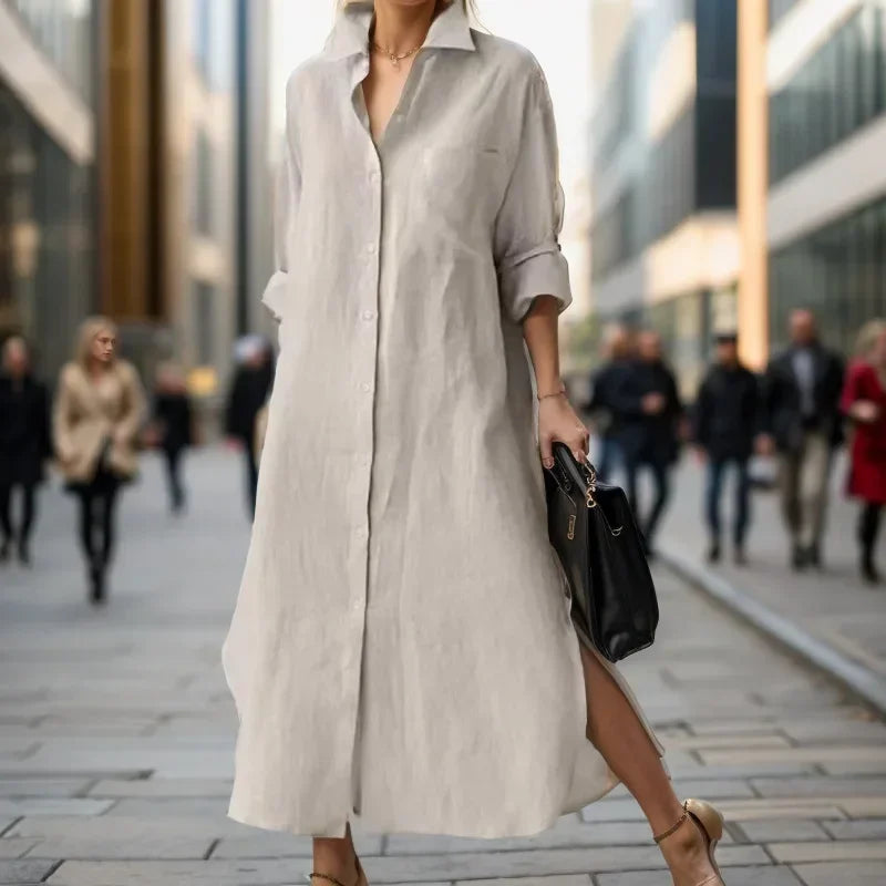 Robe Longue Coton Lin