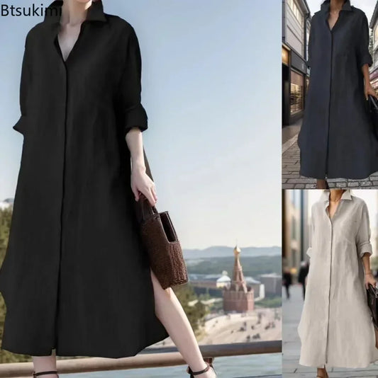 Robe Longue Coton Lin